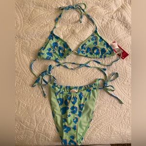 Xhilaration Leopard String Bikini